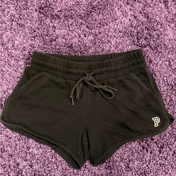 PINK Victoria's Secret Pants - PINK Victoria's Secret Black Athletic Shorts